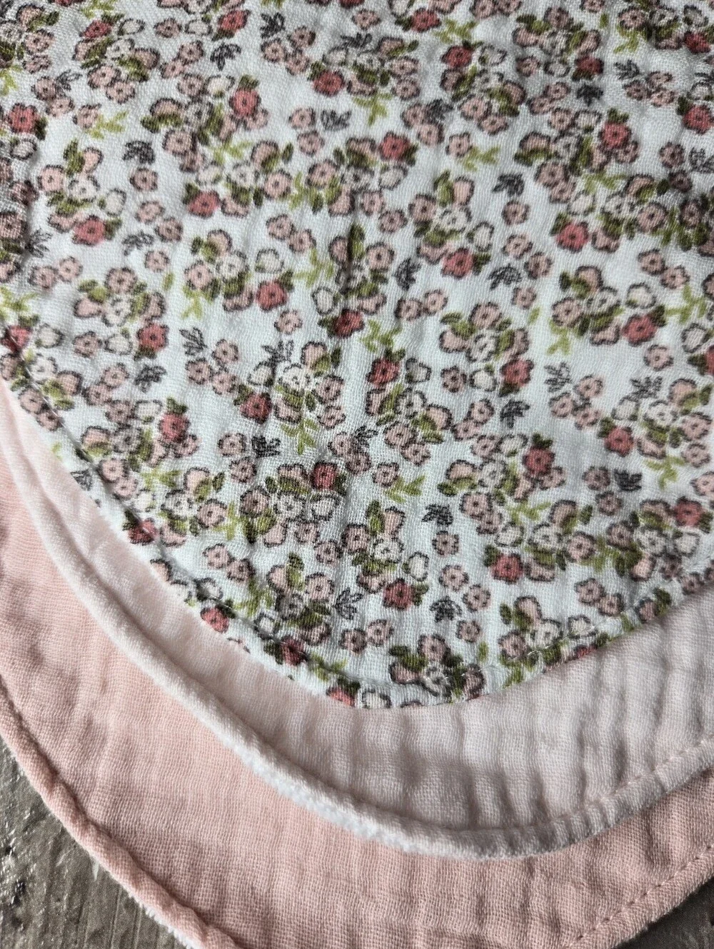 NWT Carter's Baby Girls 3‑Pack Pink Floral & Solid Bandana Bibs ONE SIZE